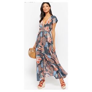 Forever 21 Retro Billowy Surplice Dress